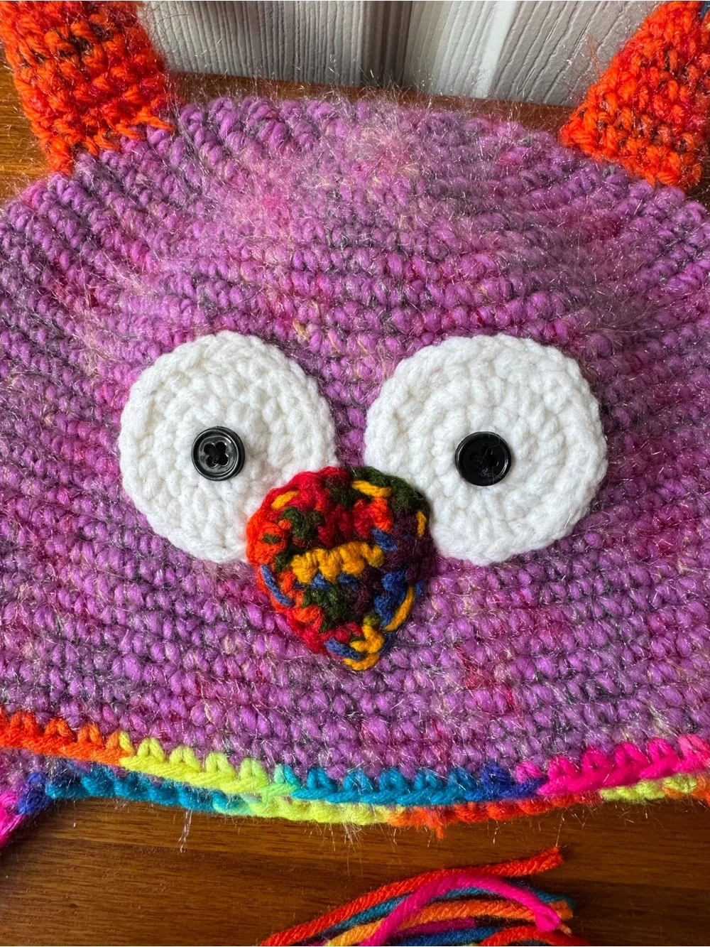 Handmade Peruvian Crochet Monster Hats (SET OF 2)